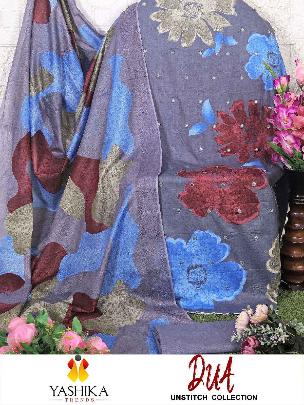 YASHIKA TRENDS DUA VOL 3 COTTON DIGITAL PRINTS DRESS MATERIAL ( 8 PCS CATALOGUE )