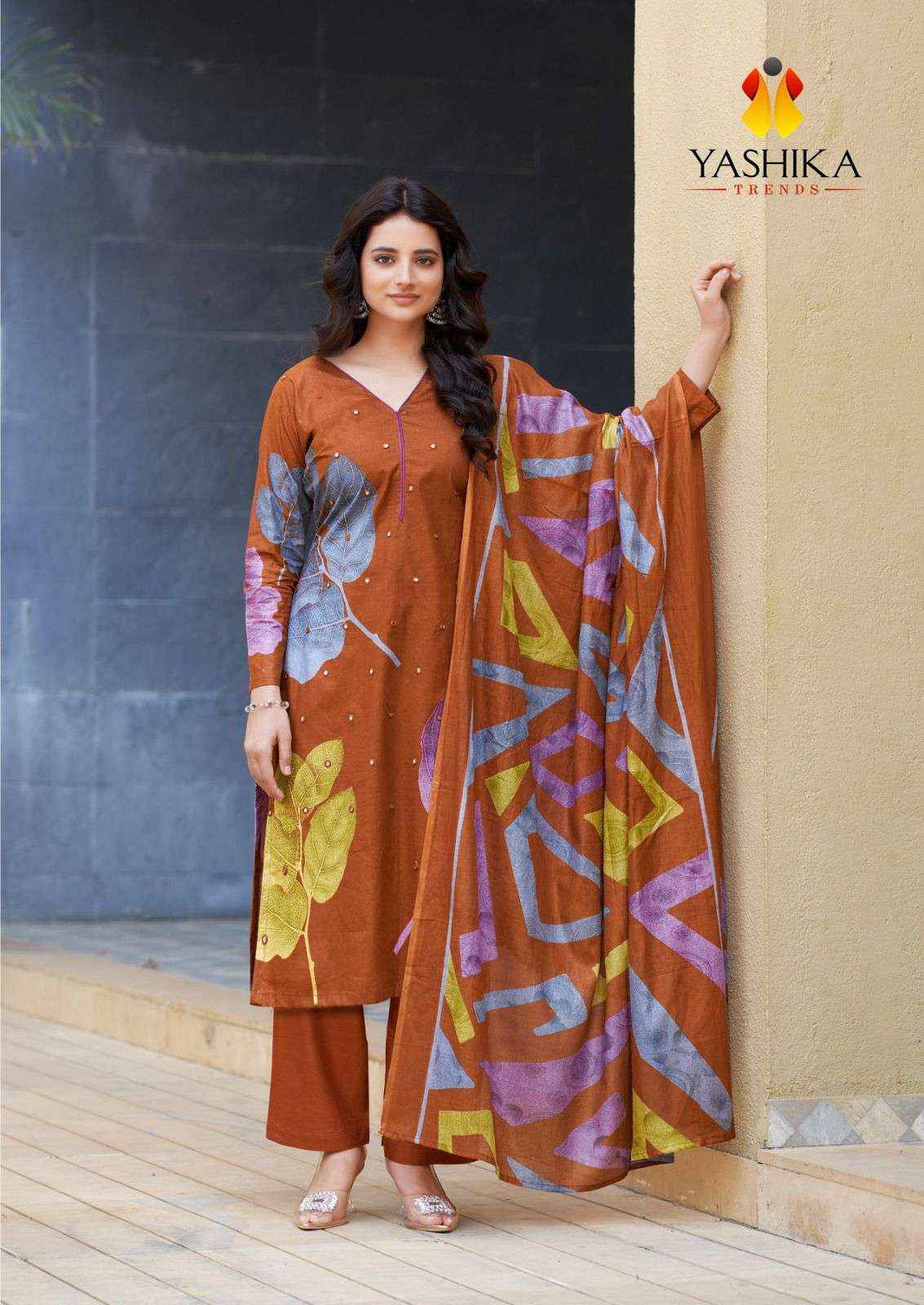 YASHIKA TRENDS DUA VOL 3 COTTON DIGITAL PRINTS DRESS MATERIAL ( 8 PCS CATALOGUE )