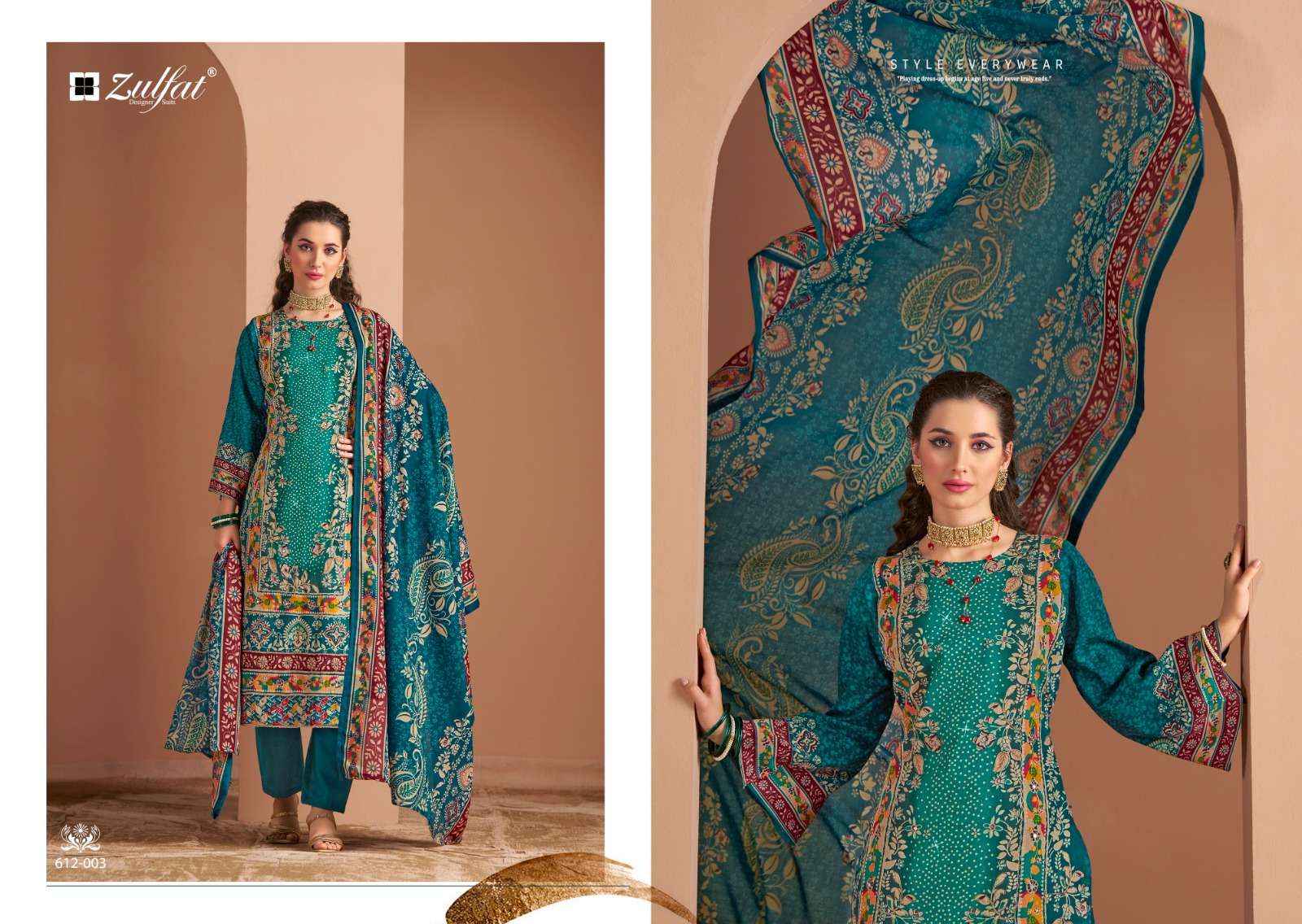 ZULFAT DESIGNER RAABTA VOL 3 JAM COTTON SALWAR KAMEEZ ( 6 PCS CATALOG )