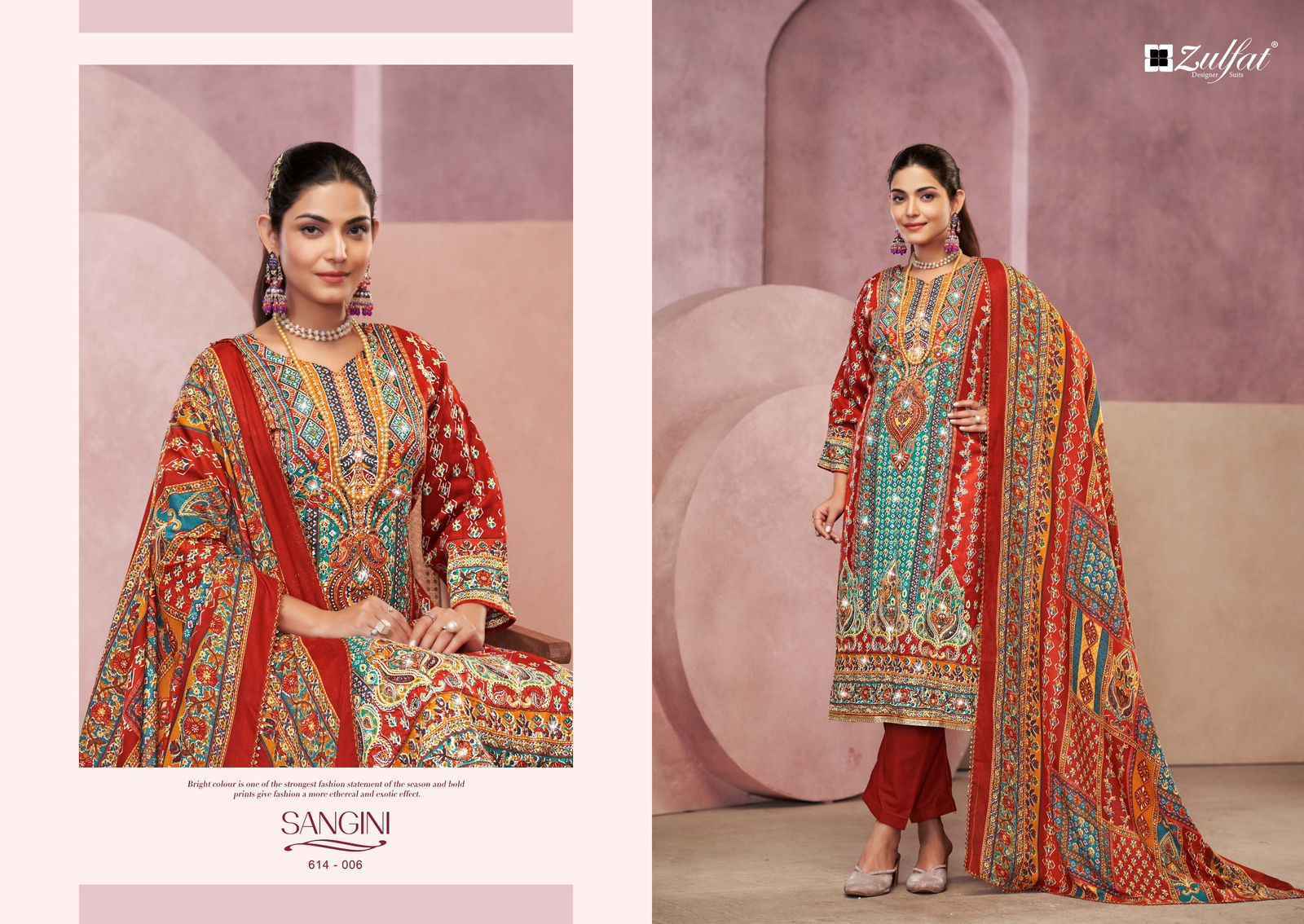 Zulfat Sangini Vol 4 Jam Cotton Salwar Kameez Wholesale Price ( 6 Pcs Catalog )