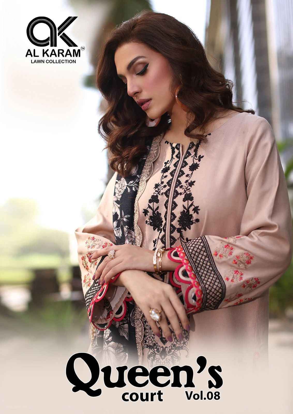 AL Karam Queens Court Vol 8 Pakistani Salwar Suits Wholesale Price ( 6 pcs Catalogue )