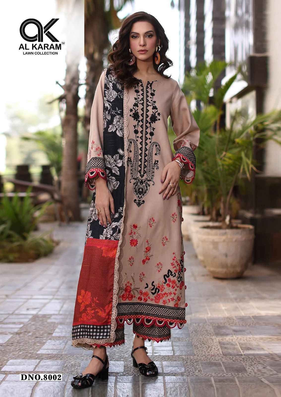 AL Karam Queens Court Vol 8 Pakistani Salwar Suits Wholesale Price ( 6 pcs Catalogue )
