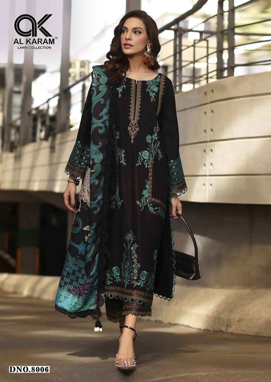 AL Karam Queens Court Vol 8 Pakistani Salwar Suits Wholesale Price ( 6 pcs Catalogue )