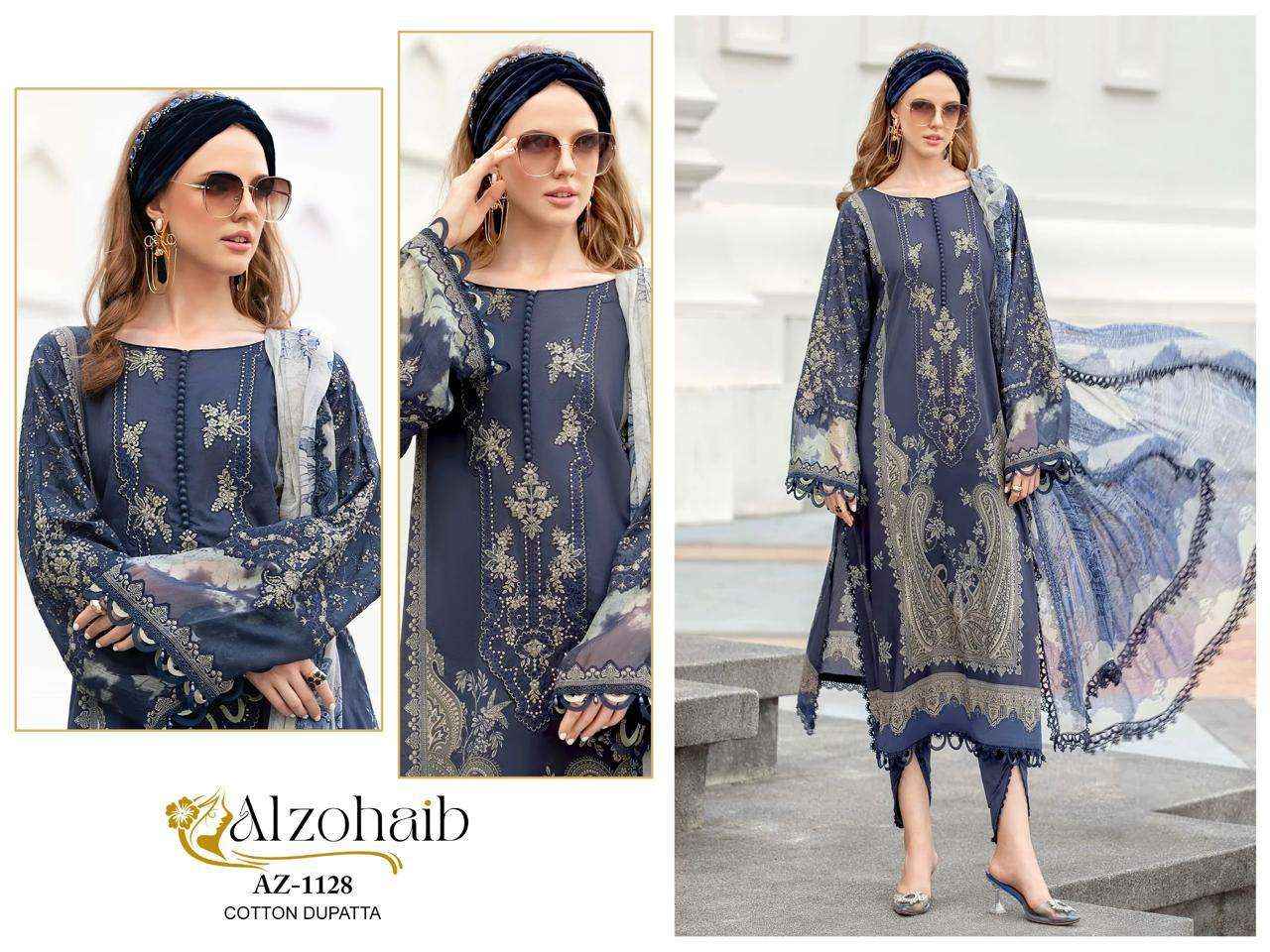 AL ZOHAIB D NO 1115 TO 1128 COTTON SALWAR KAMEEZ WHOLESALE PRICE ( 4 PCS CATALOG )