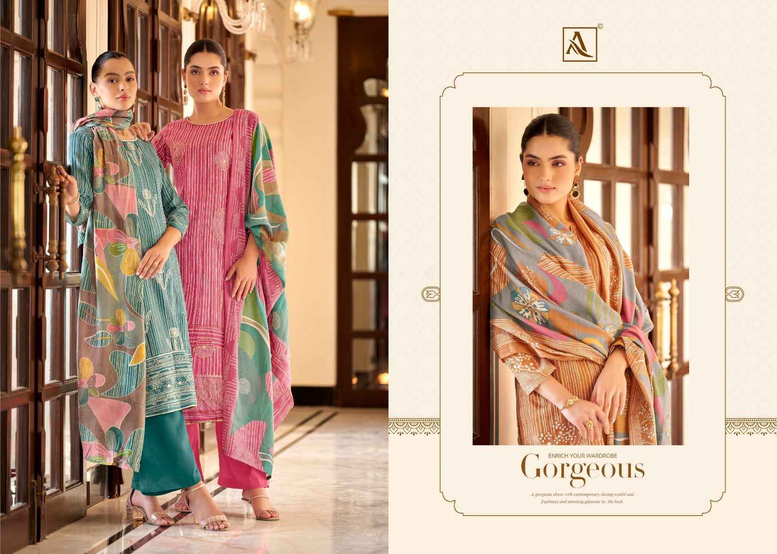 Alok Gulnaz Zam Salwar Kameez Wholesale Price ( 6 Pcs Catalog )