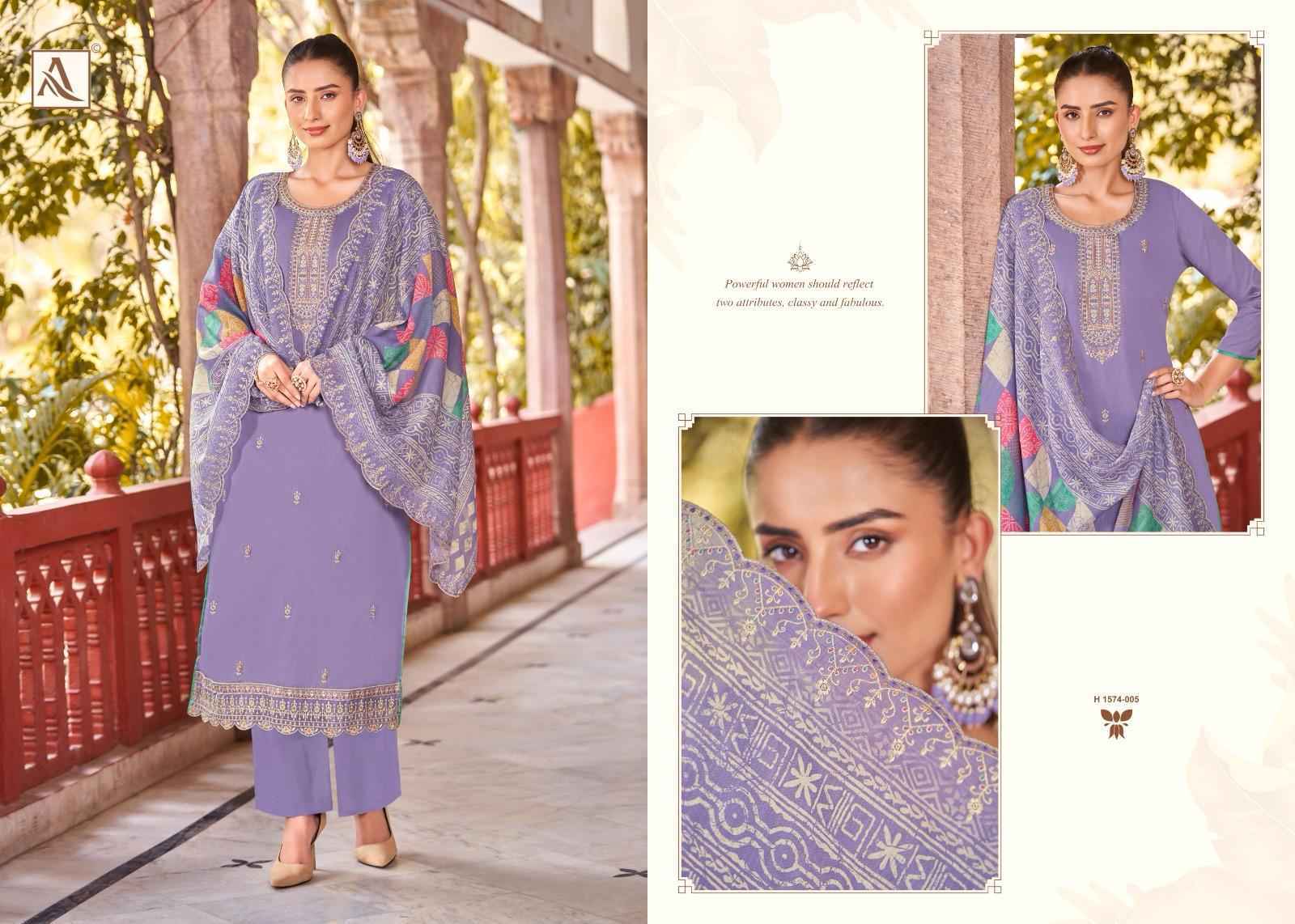 Alok Gulnoor Zam Cotton Wholesale Salwar Suits ( 6 pcs Catalogue )