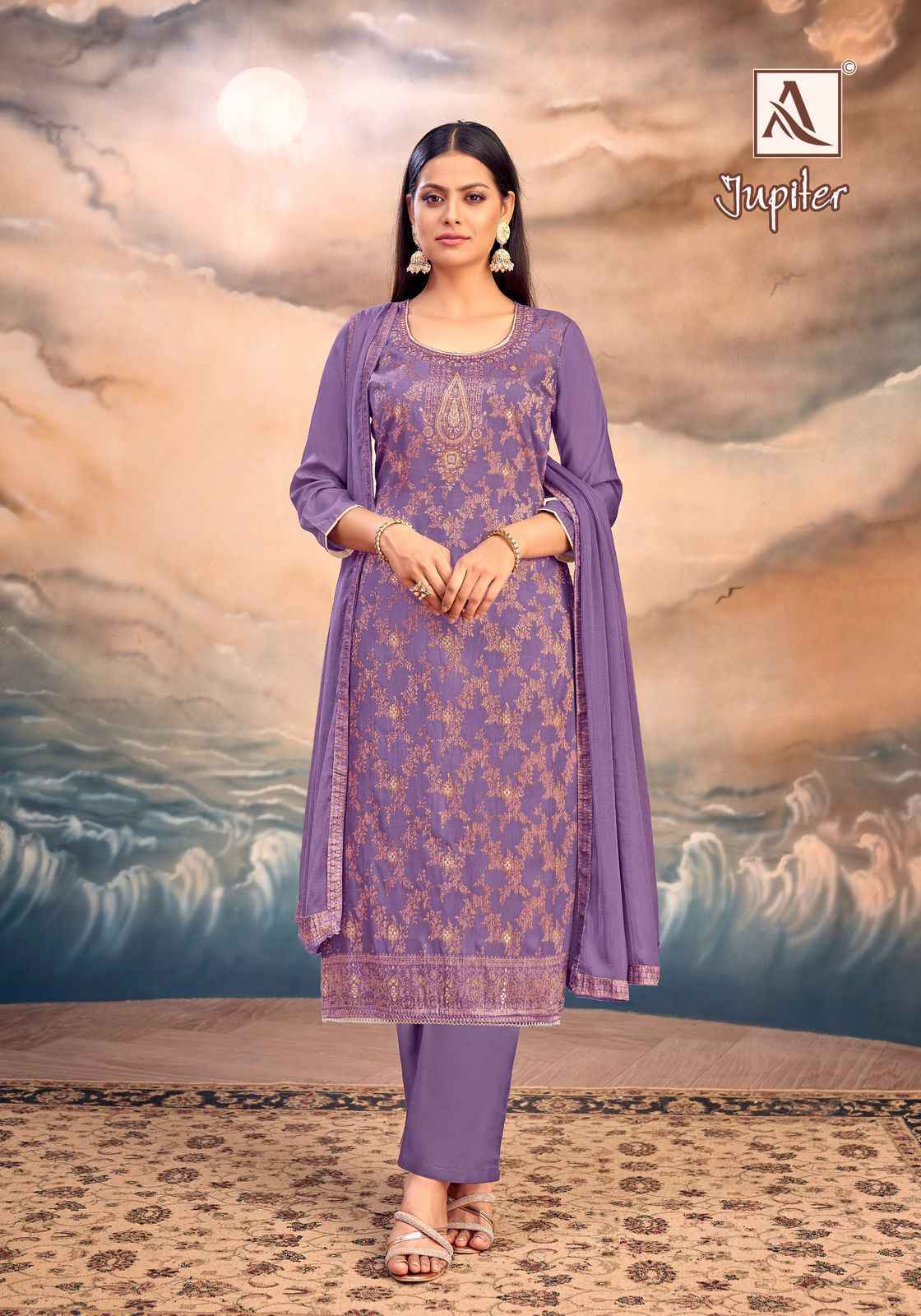 Alok Jupiter Musline Salwar Kameez Wholesale Price ( 6 Pcs Catalog )