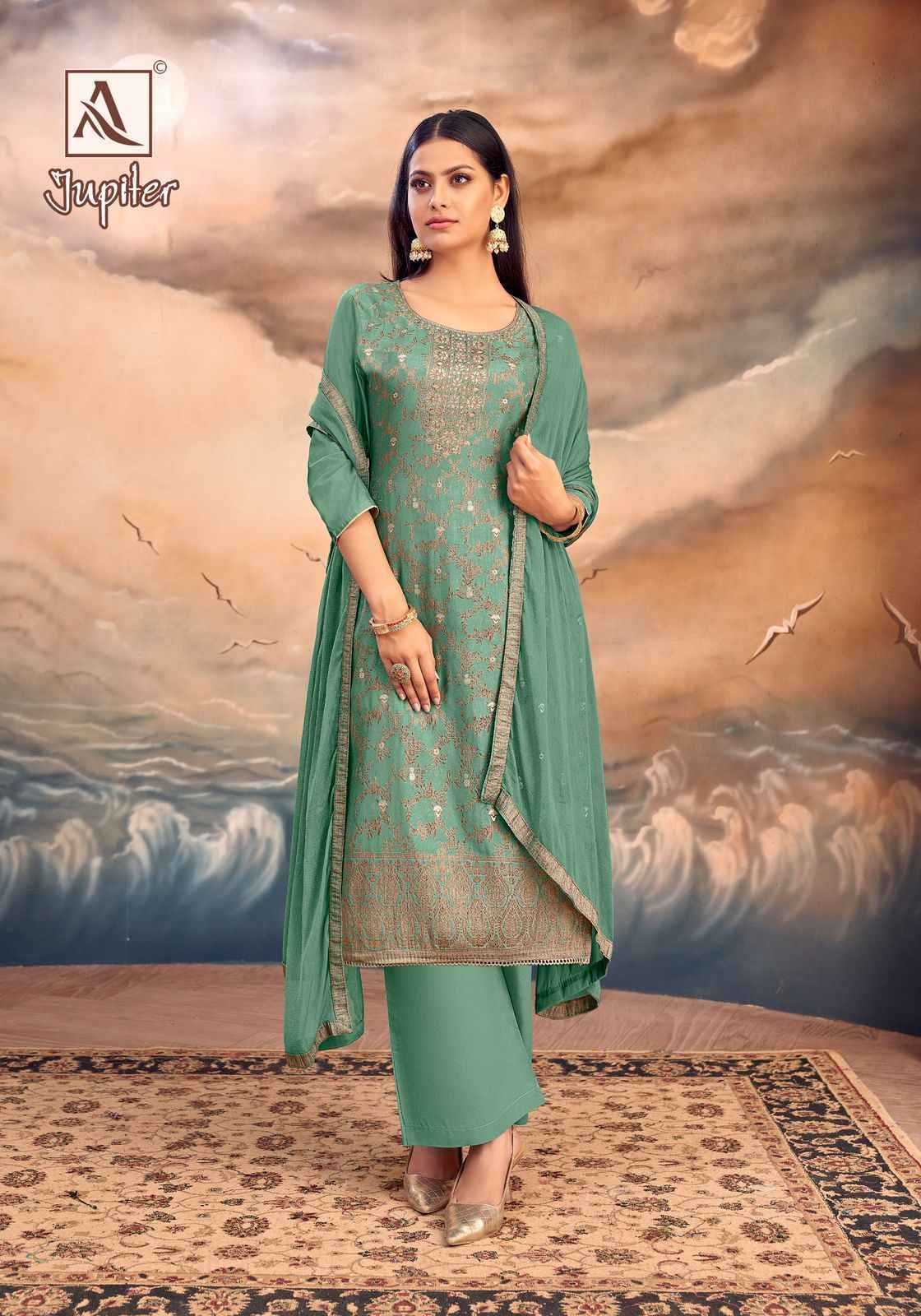 Alok Jupiter Musline Salwar Kameez Wholesale Price ( 6 Pcs Catalog )