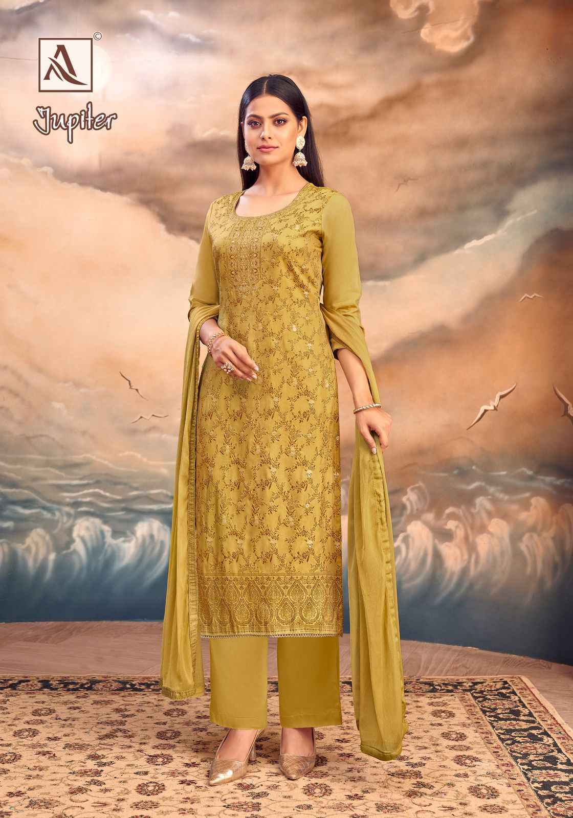 Alok Jupiter Musline Salwar Kameez Wholesale Price ( 6 Pcs Catalog )