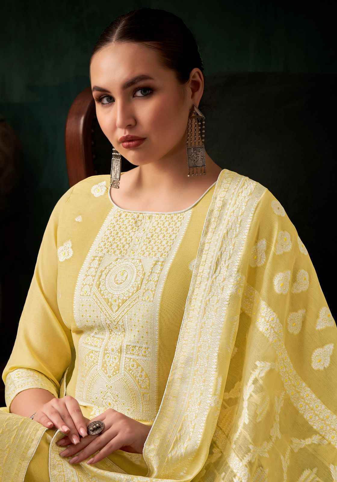 Alok Kasida Edition 2 Hand Weave Jacquard Salwar Kameez Wholesale Price ( 6 Pcs Catalog )