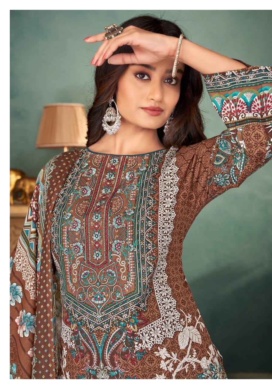 Alok Nafiza Editon 4 Cambric Cotton Salwar Kameez Wholesale Price ( 8 Pcs Catalog )