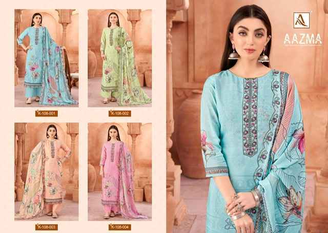 Alok Suits Aazma Viscouse Suits Lowest Catalog Wholesale Price ( 4 pcs Catalogue )