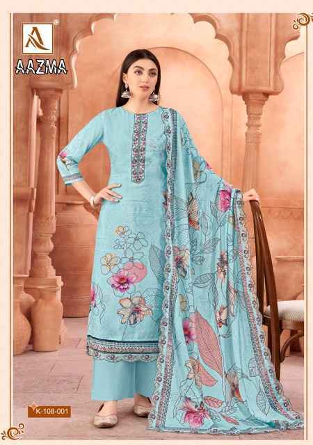Alok Suits Aazma Viscouse Suits Lowest Catalog Wholesale Price ( 4 pcs Catalogue )