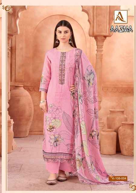 Alok Suits Aazma Viscouse Suits Lowest Catalog Wholesale Price ( 4 pcs Catalogue )