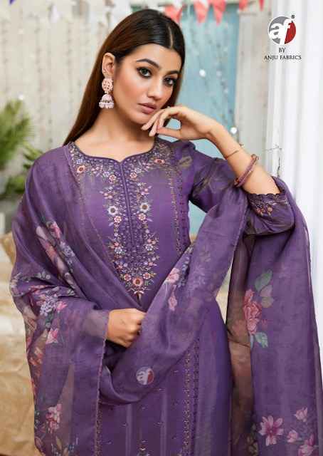 Anju Fabrics Sayara Vol 2 Shimmer Kurti Set Wholesale Price ( 5 Pcs Catalog )