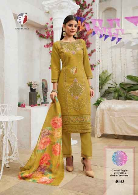 Anju Fabrics Sayara Vol 2 Shimmer Kurti Set Wholesale Price ( 5 Pcs Catalog )