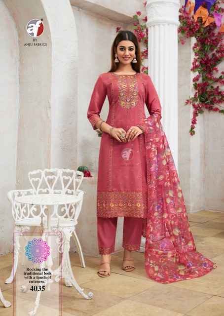 Anju Fabrics Sayara Vol 2 Shimmer Kurti Set Wholesale Price ( 5 Pcs Catalog )