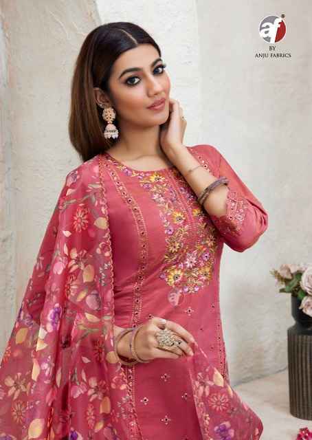 Anju Fabrics Sayara Vol 2 Shimmer Kurti Set Wholesale Price ( 5 Pcs Catalog )