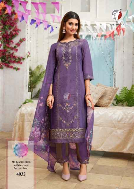 Anju Fabrics Sayara Vol 2 Shimmer Kurti Set Wholesale Price ( 5 Pcs Catalog )