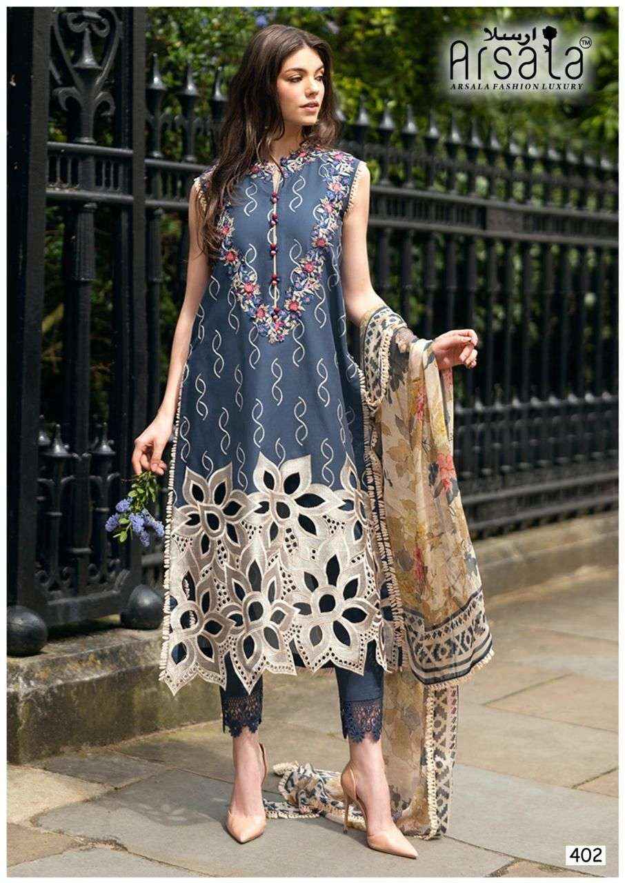 ARSALA FASHION AMIRA VOL 4 LAWN COTTON PAKISTANI SUITS ( 6 PCS CATALOGUE )