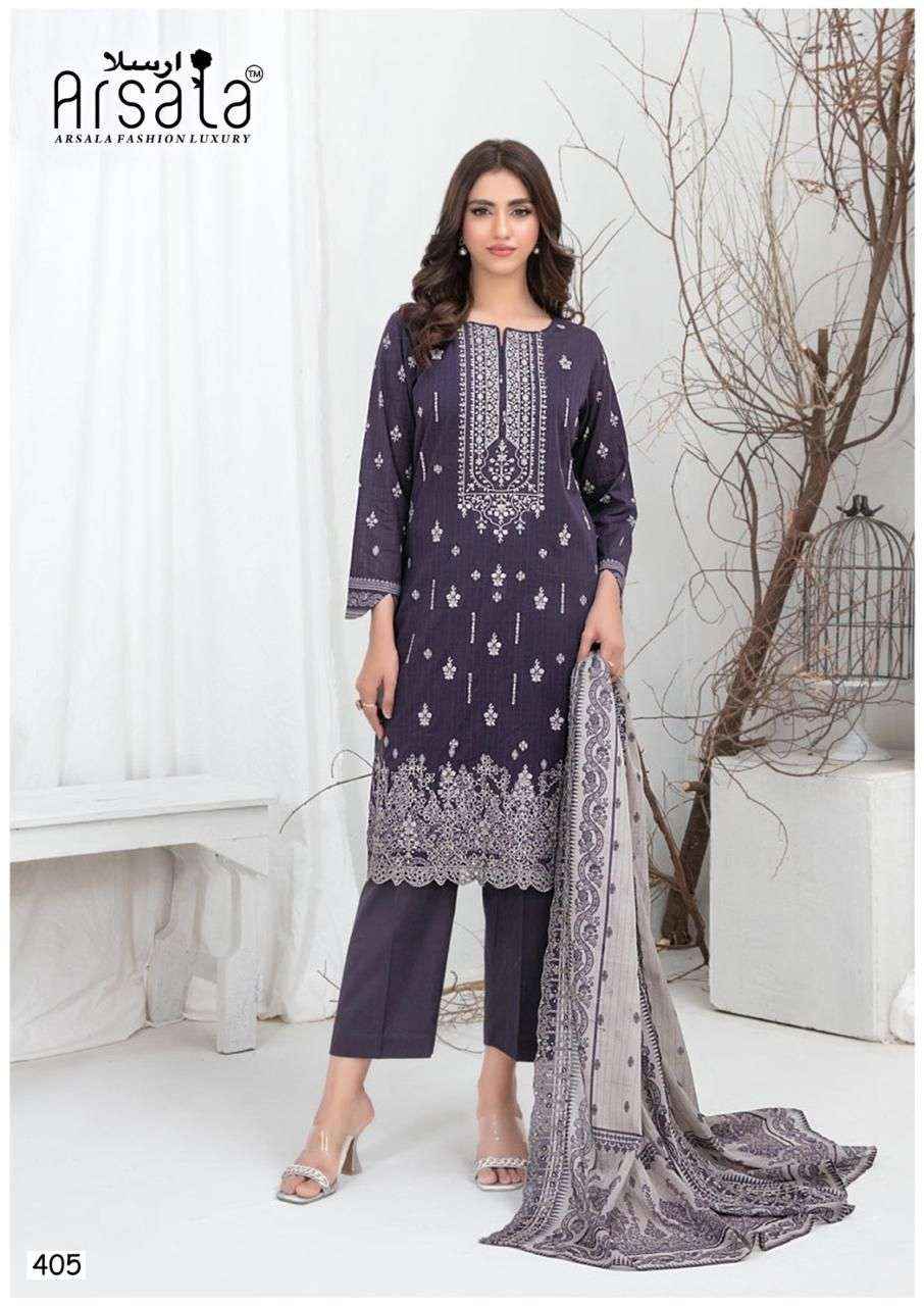 ARSALA FASHION AMIRA VOL 4 LAWN COTTON PAKISTANI SUITS ( 6 PCS CATALOGUE )