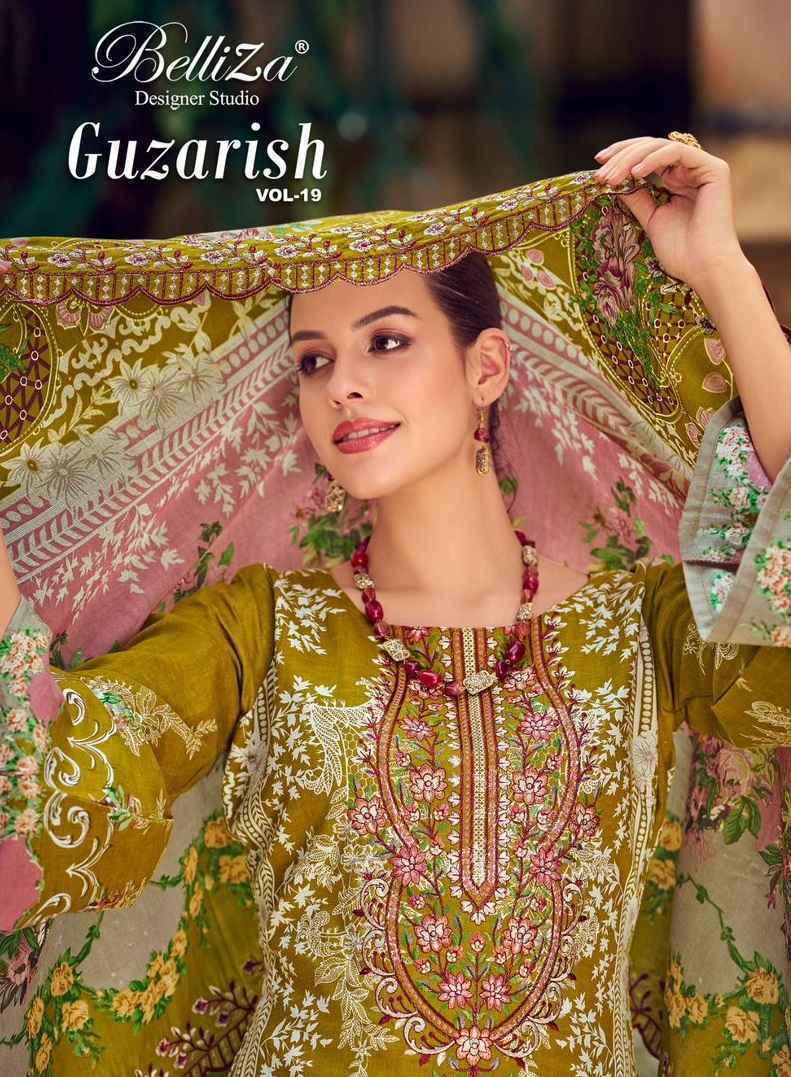 Belliza Designer Guzarish Vol 19 Cotton Dress Material - Wholesale Bazaar Surat ( 8 pcs Catalogue )