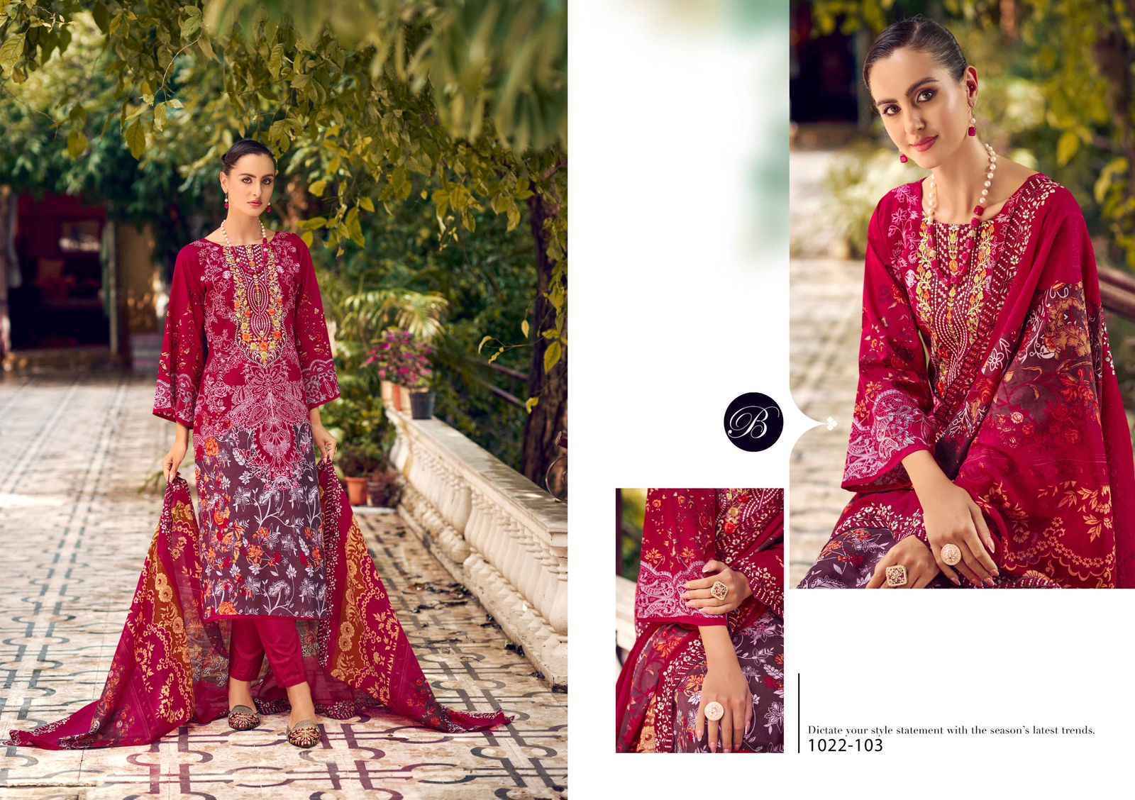 Belliza Designer Guzarish Vol 19 Cotton Dress Material - Wholesale Bazaar Surat ( 8 pcs Catalogue )