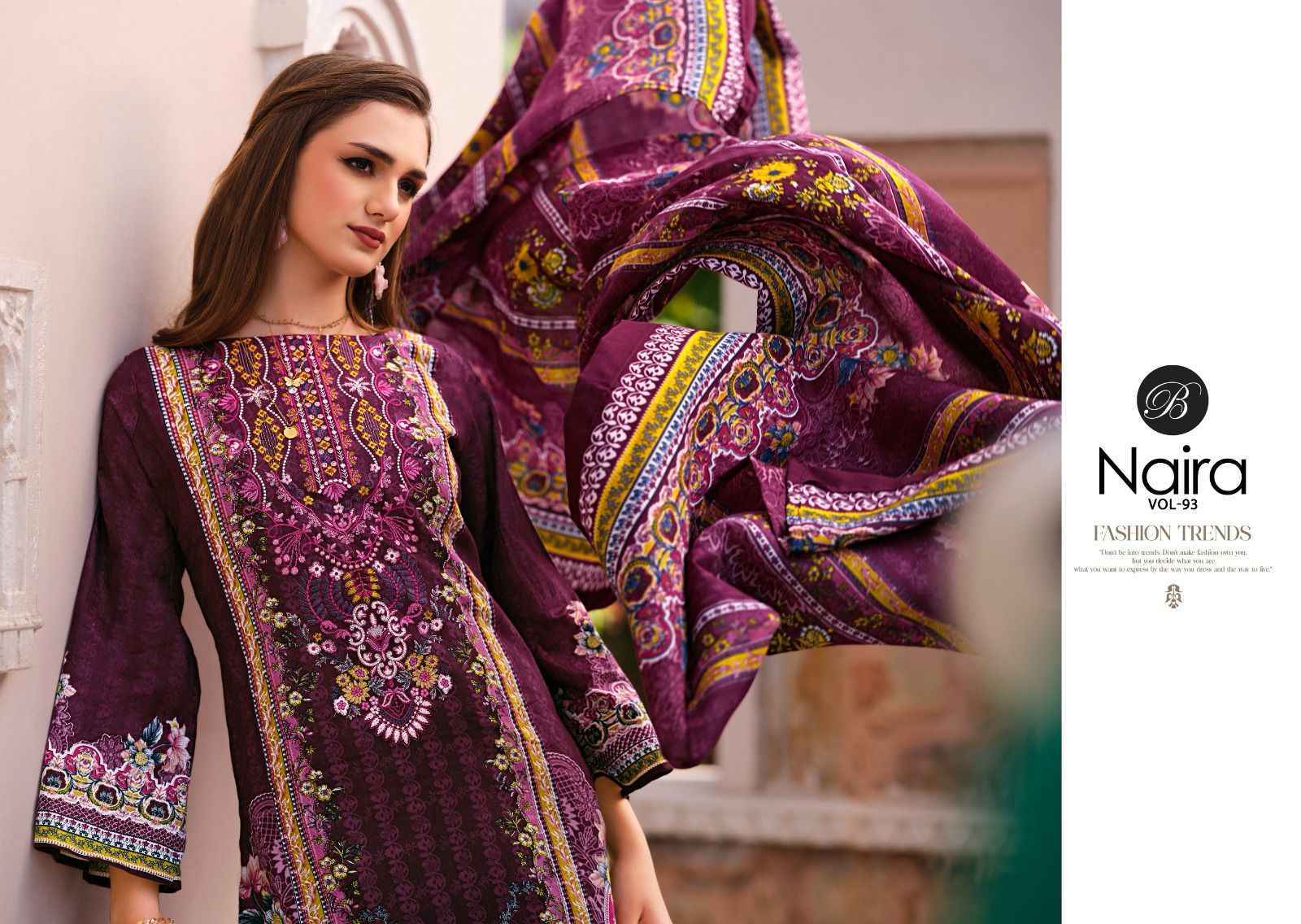 Belliza Naira Vol 93 Cotton Salwar Kameez Wholesale Price ( 8 Pcs Catalog )