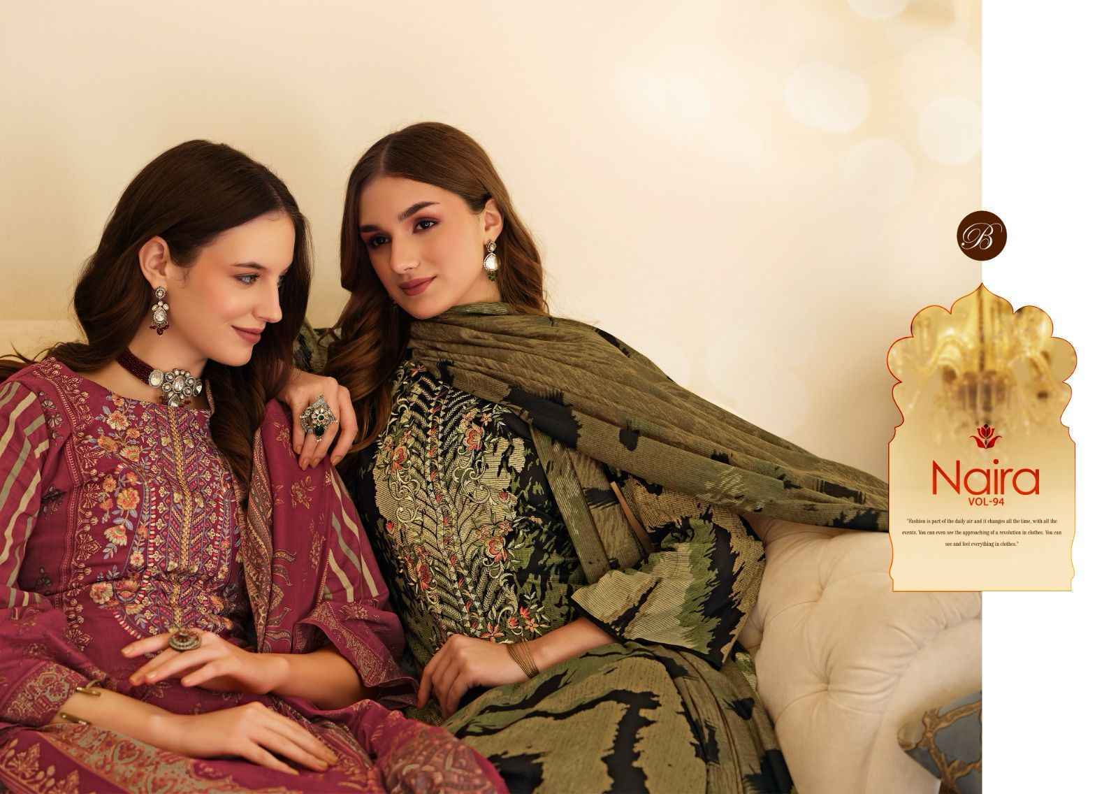 Belliza Naira Vol 94 Pakistani Salwar Kameez Wholesale Price ( 8 pcs Catalogue )
