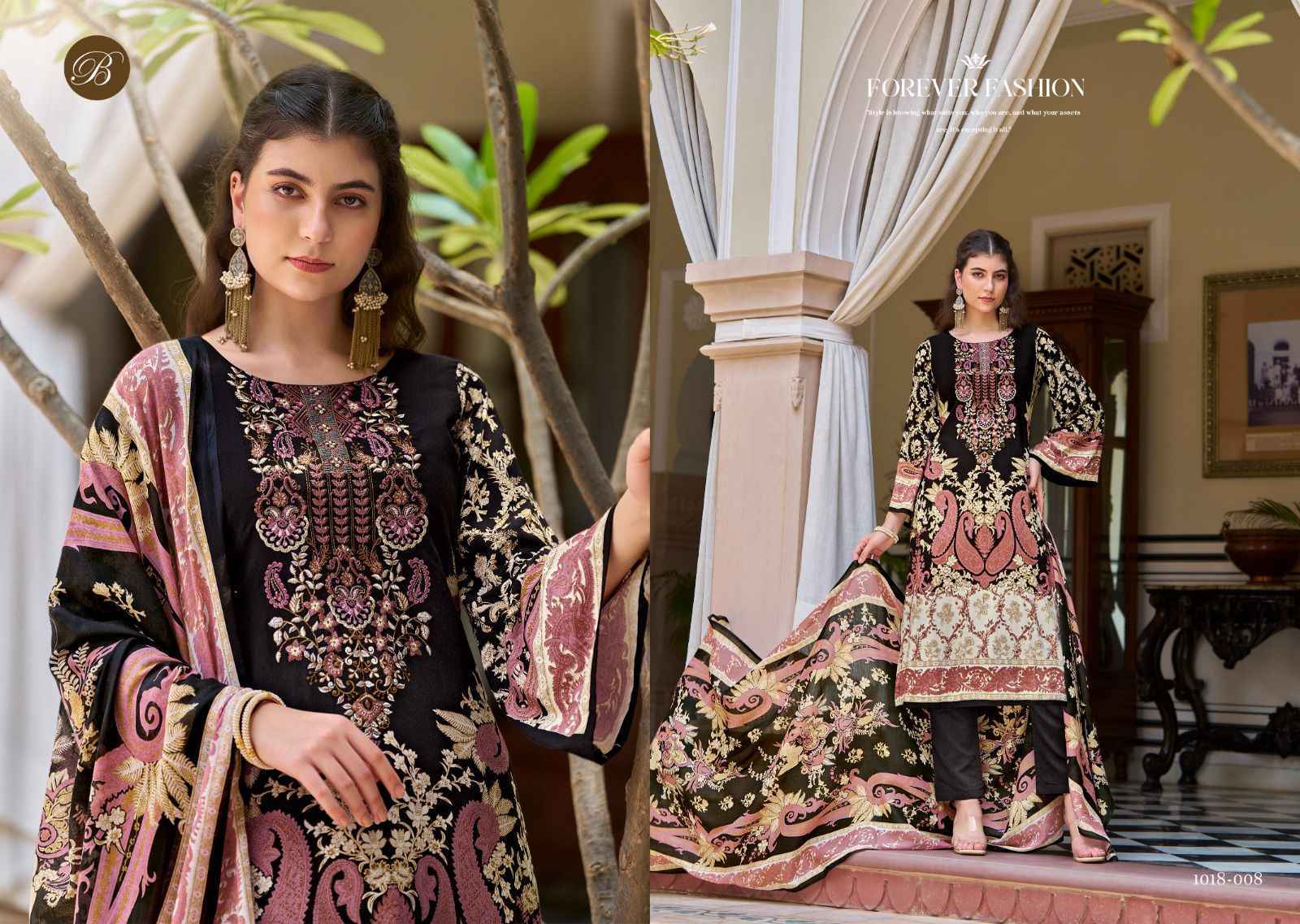 Belliza Riwayat Vol 9 Viscose Rayon Salwar Kameez Wholesale Price ( 8 Pcs Catalog )