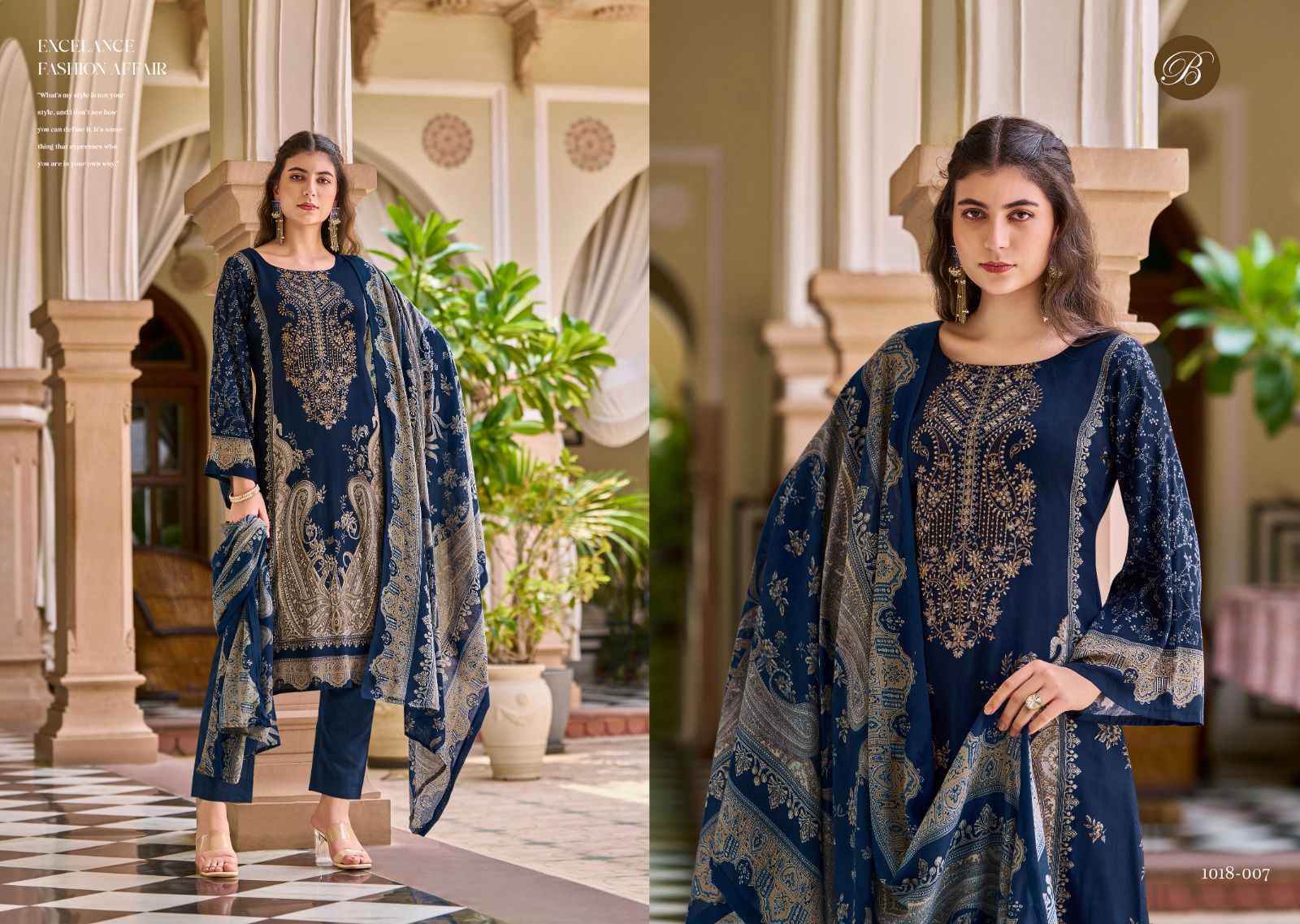 Belliza Riwayat Vol 9 Viscose Rayon Salwar Kameez Wholesale Price ( 8 Pcs Catalog )