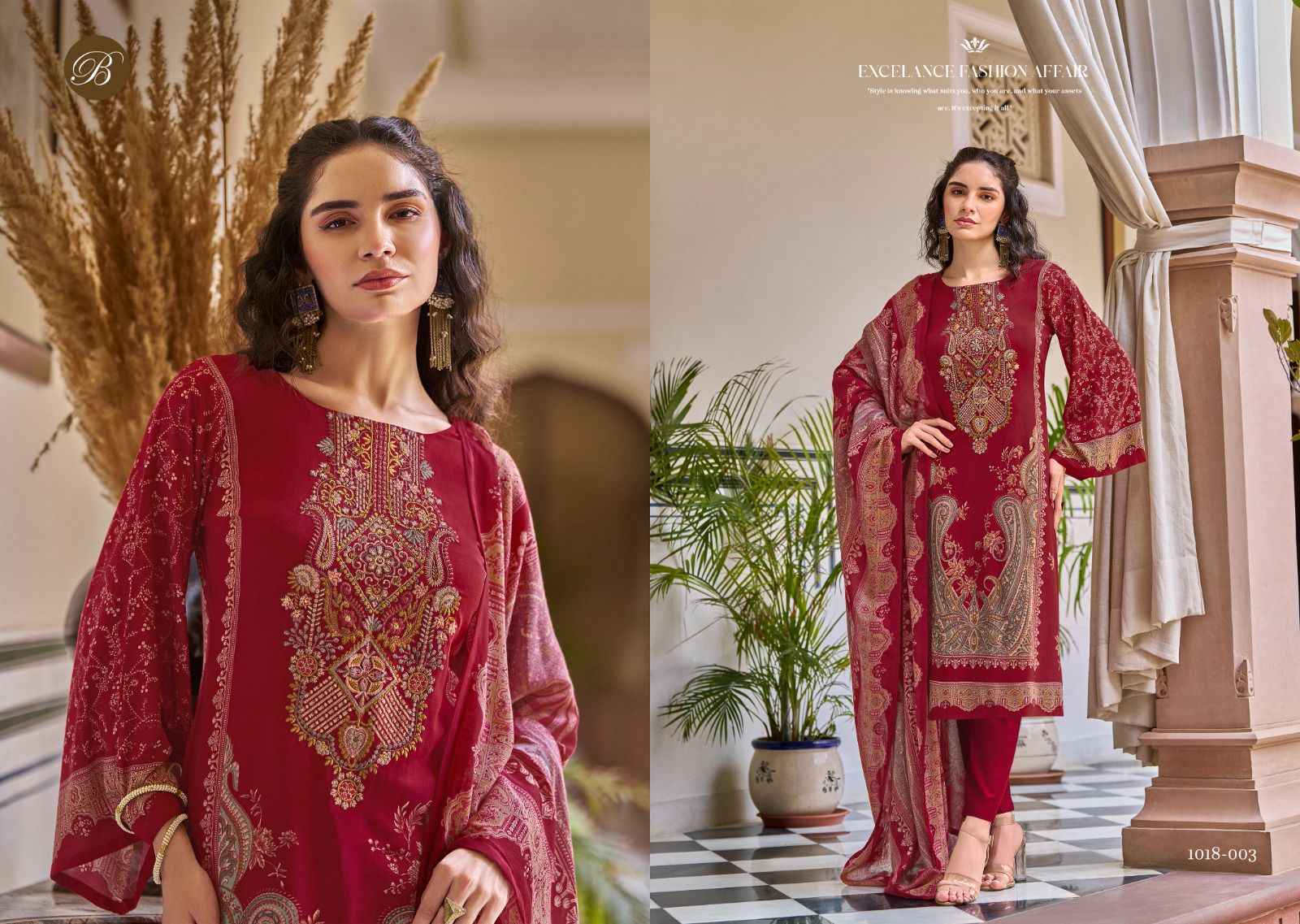 Belliza Riwayat Vol 9 Viscose Rayon Salwar Kameez Wholesale Price ( 8 Pcs Catalog )