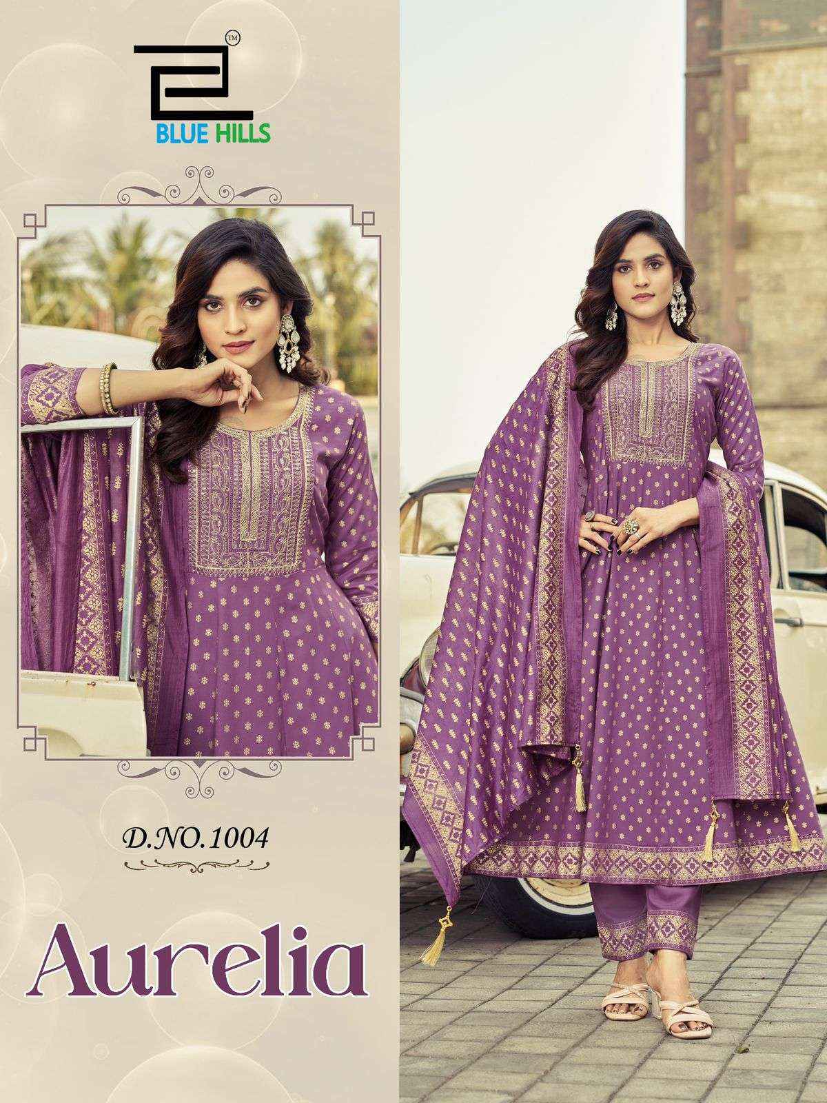 BLUE HILLS AURELIA RAYON ANARKALI KURTI ( 6 PCS CATALOG )