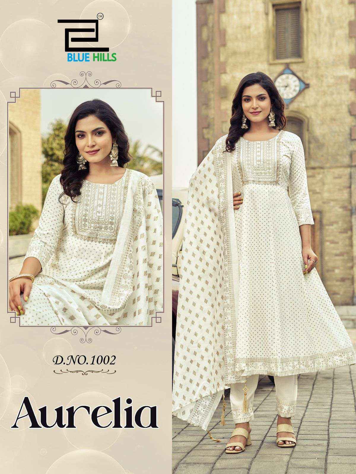 BLUE HILLS AURELIA RAYON ANARKALI KURTI ( 6 PCS CATALOG )