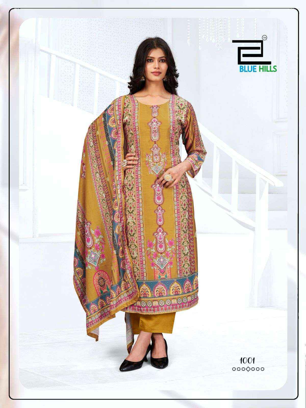 Blue Hills Zainab Musline Kurti Combo Wholesale Price ( 4 pcs Catalogue )