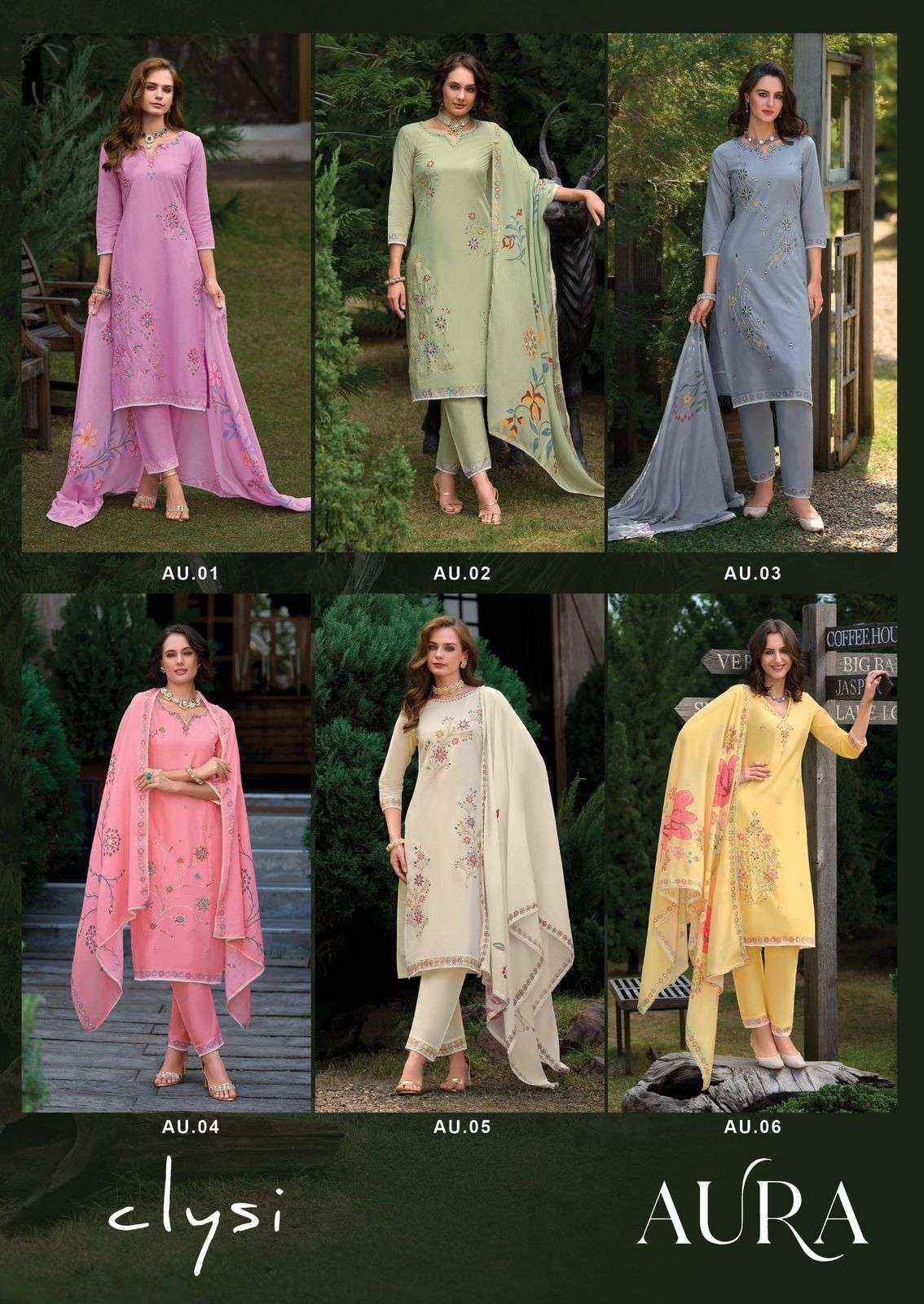Clysi Aura Wholesale Cambric Cotton Readymade Suits Wholesale Price ( 6 Pcs Catalogue )