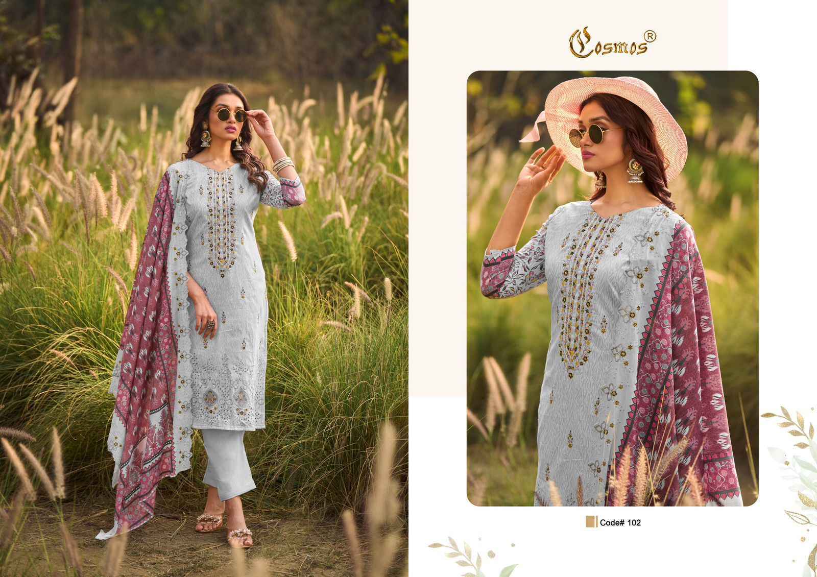 Cosmos Bin Saeed Premium Vol 1 Cotton Salwar Kameez Wholesale Price ( 6 Pcs Catalog )