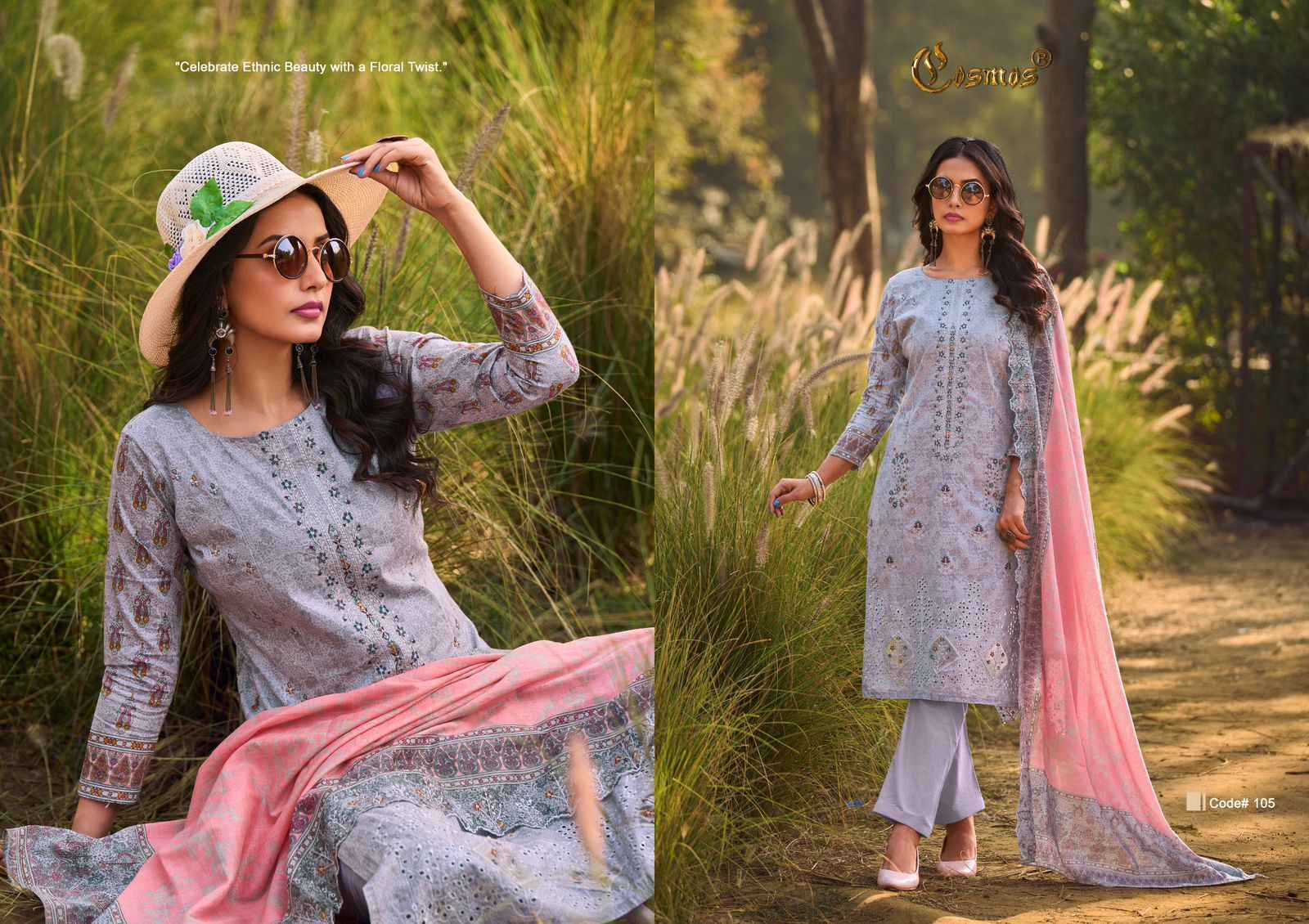 Cosmos Bin Saeed Premium Vol 1 Cotton Salwar Kameez Wholesale Price ( 6 Pcs Catalog )