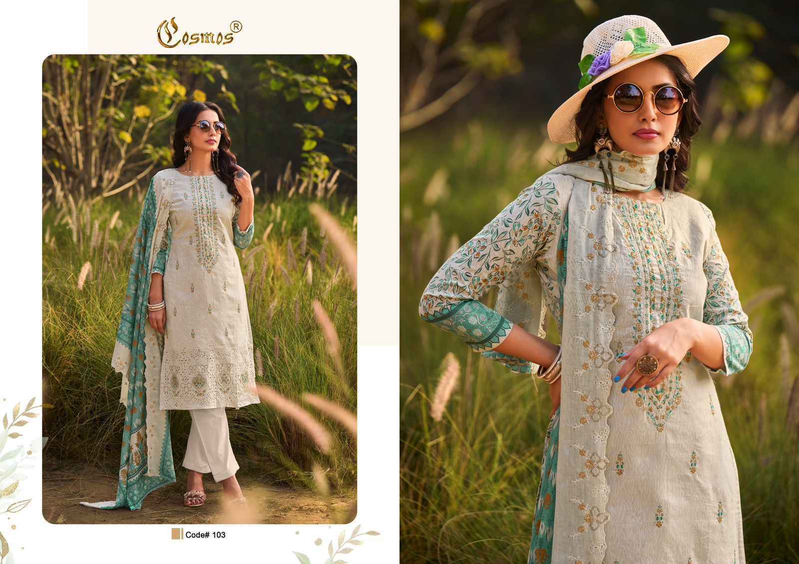 Cosmos Bin Saeed Premium Vol 1 Cotton Salwar Kameez Wholesale Price ( 6 Pcs Catalog )