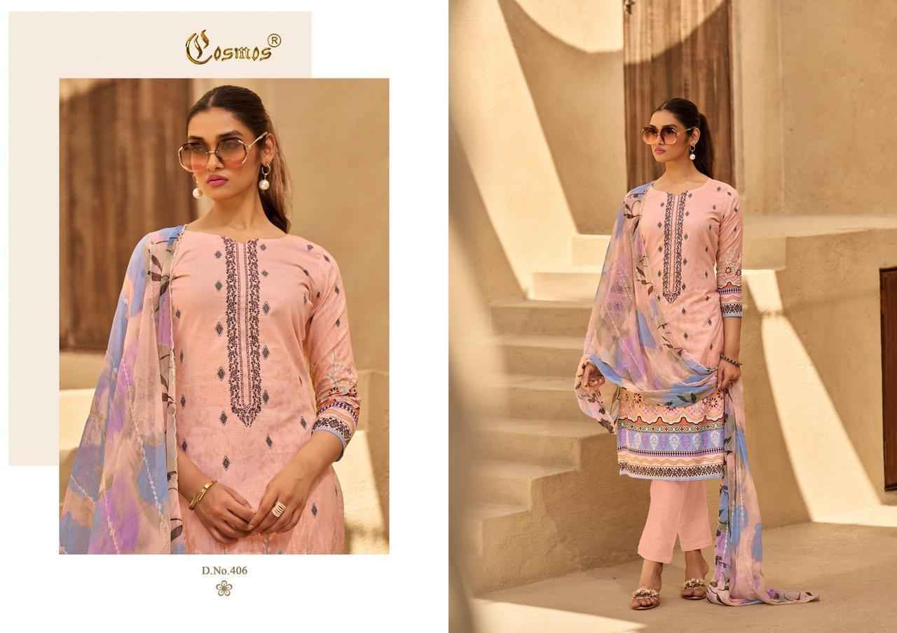 Cosmos Elaf Lawn Pakistani Suits Online Shopping ( 8 pcs Catalogue )