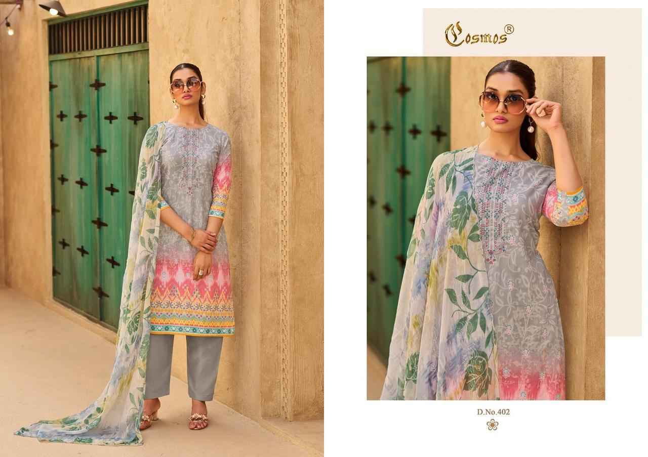 Cosmos Elaf Lawn Pakistani Suits Online Shopping ( 8 pcs Catalogue )