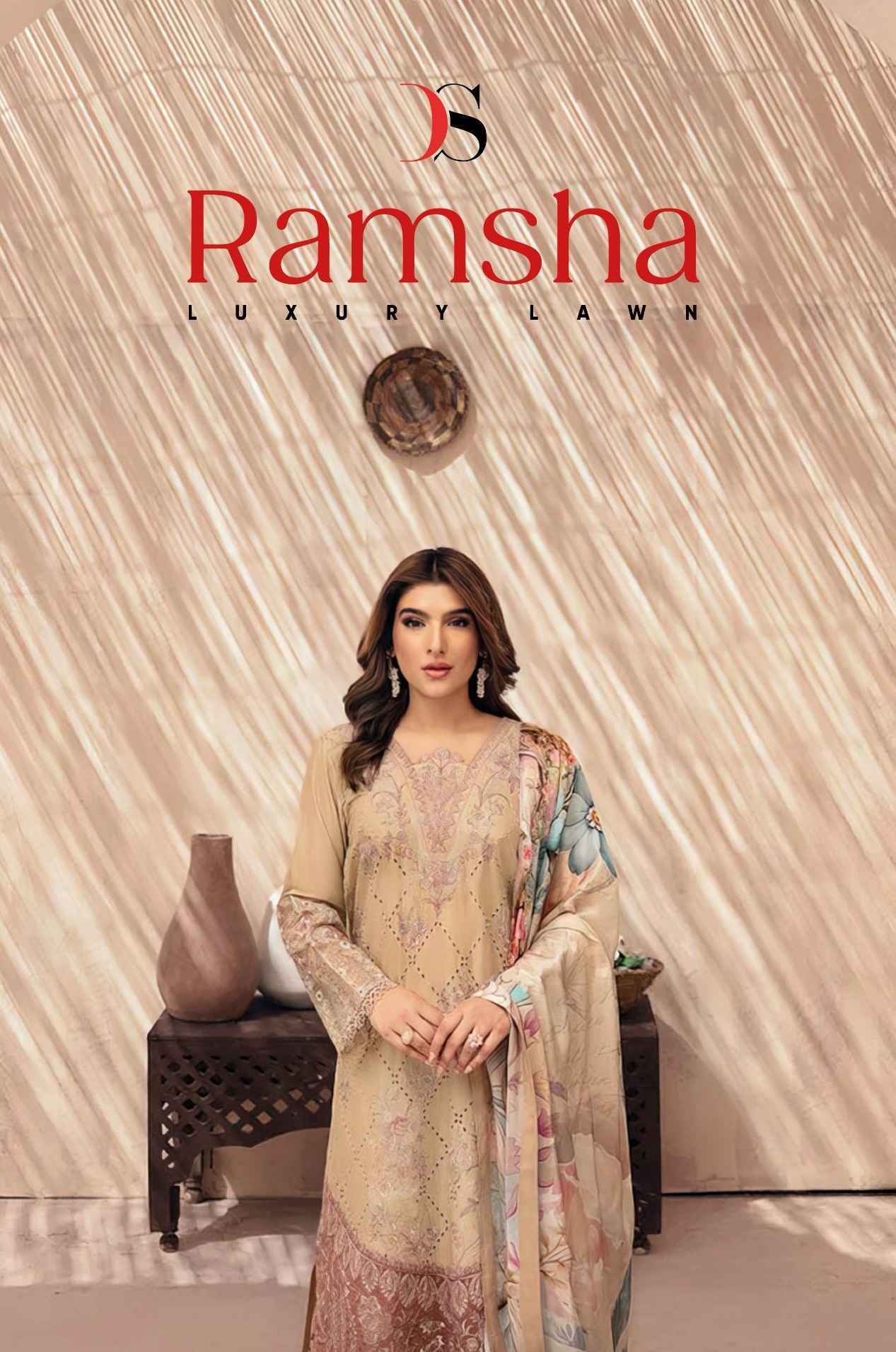 Deepsy Ramsha Luxury Lawn Cotton Salwar Kameez Wholesale Price ( 6 Pcs Catalog )