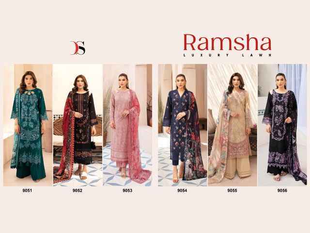 Deepsy Ramsha Luxury Lawn Cotton Salwar Kameez Wholesale Price ( 6 Pcs Catalog )