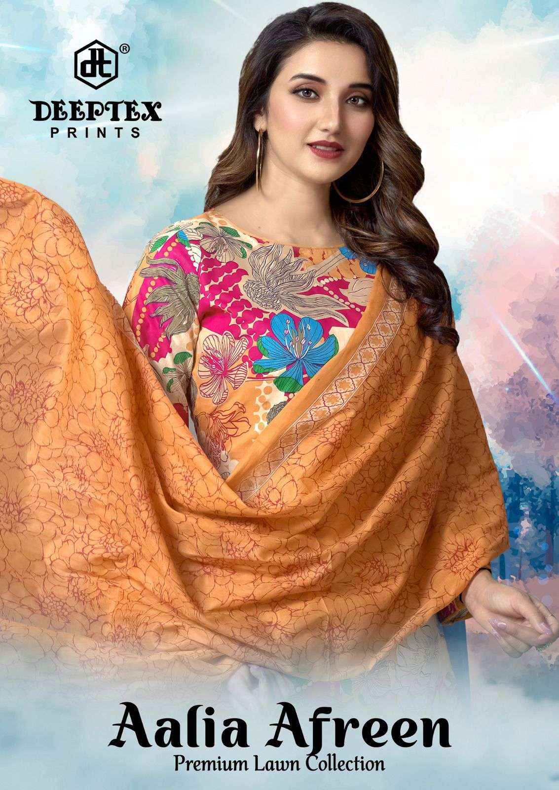 DEEPTEX PRINTS AALIA AFREEN VOL 1 LAWN COTTON DIGITAL PRINTS SALWAR KAMEEZ WHOLESALE PRICE ( 8 PCS CATALOG )