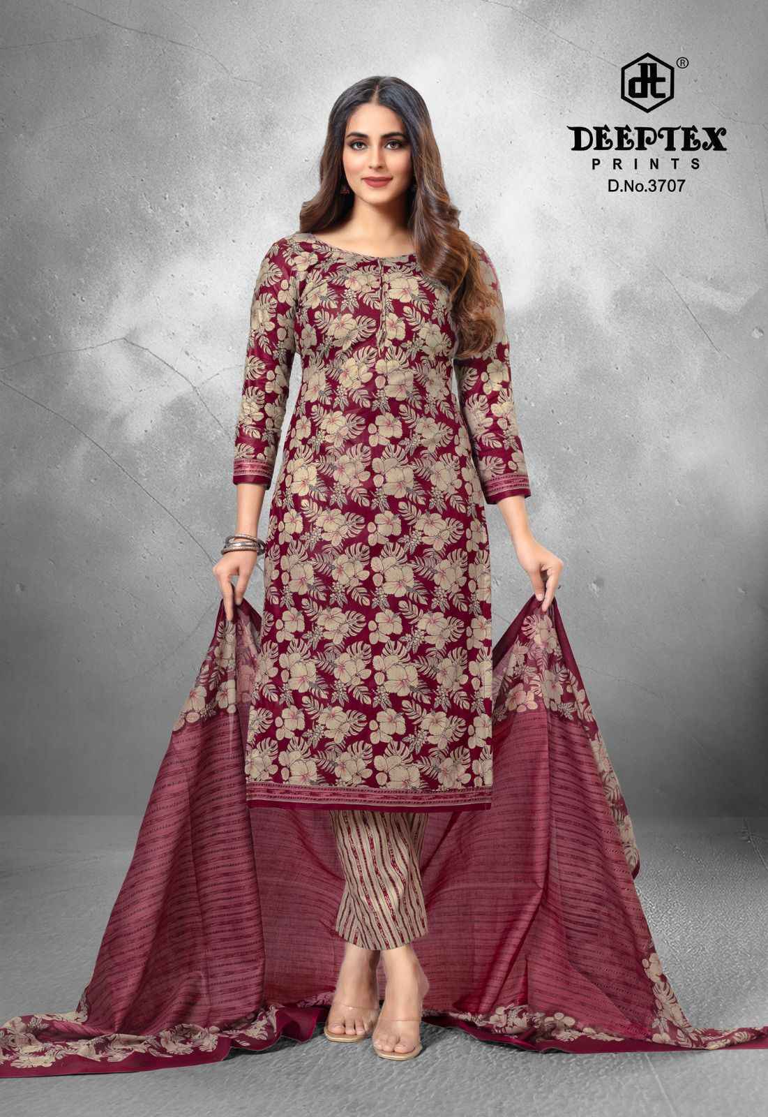 Deeptex Prints Chief Guest Vol 37 Wholesale Cotton Dress Material ( 15 pcs Catalogue )