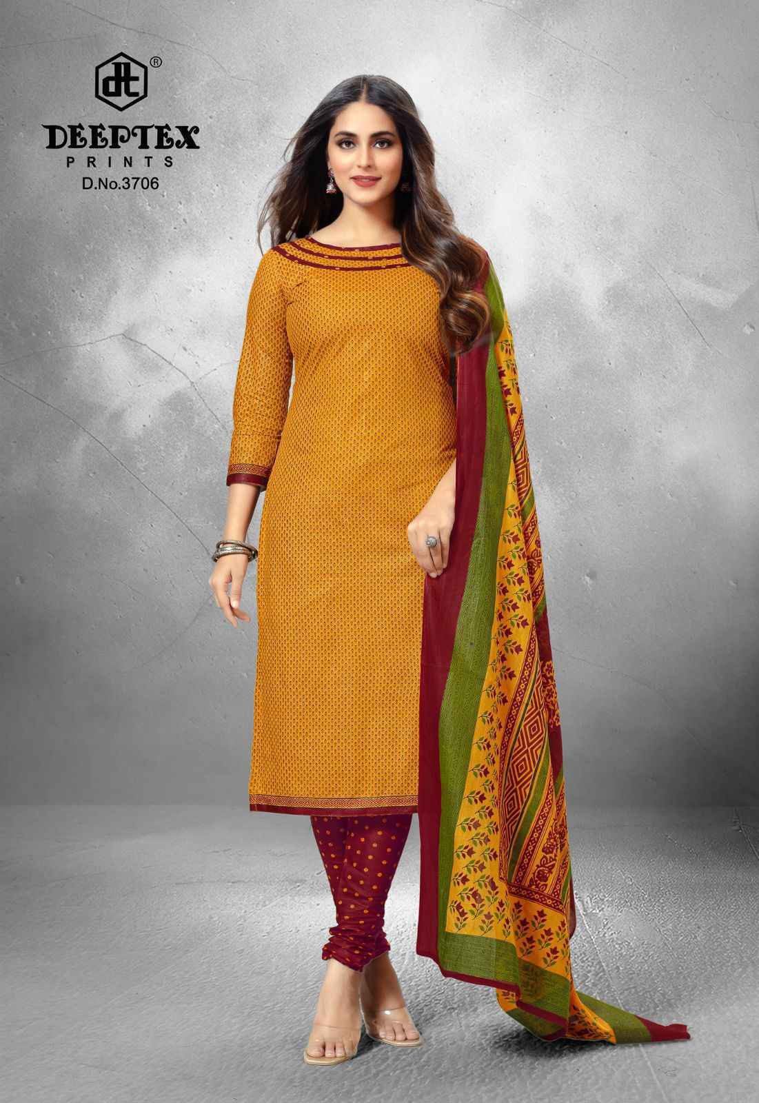 Deeptex Prints Chief Guest Vol 37 Wholesale Cotton Dress Material ( 15 pcs Catalogue )