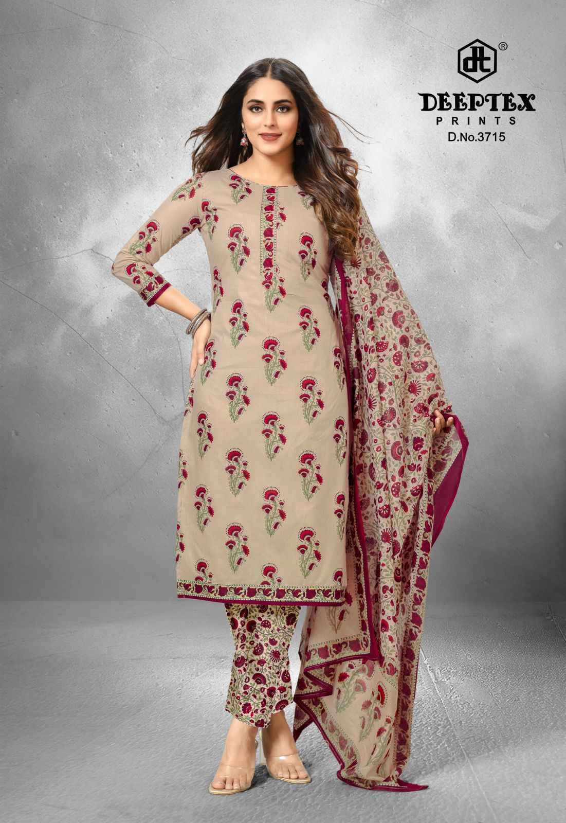 Deeptex Prints Chief Guest Vol 37 Wholesale Cotton Dress Material ( 15 pcs Catalogue )