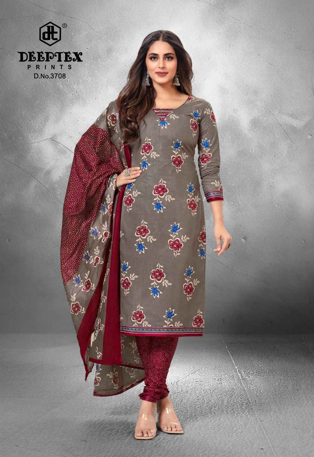 Deeptex Prints Chief Guest Vol 37 Wholesale Cotton Dress Material ( 15 pcs Catalogue )