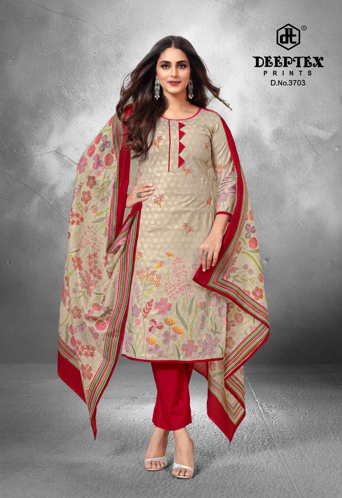 Deeptex Prints Chief Guest Vol 37 Wholesale Cotton Dress Material ( 15 pcs Catalogue )