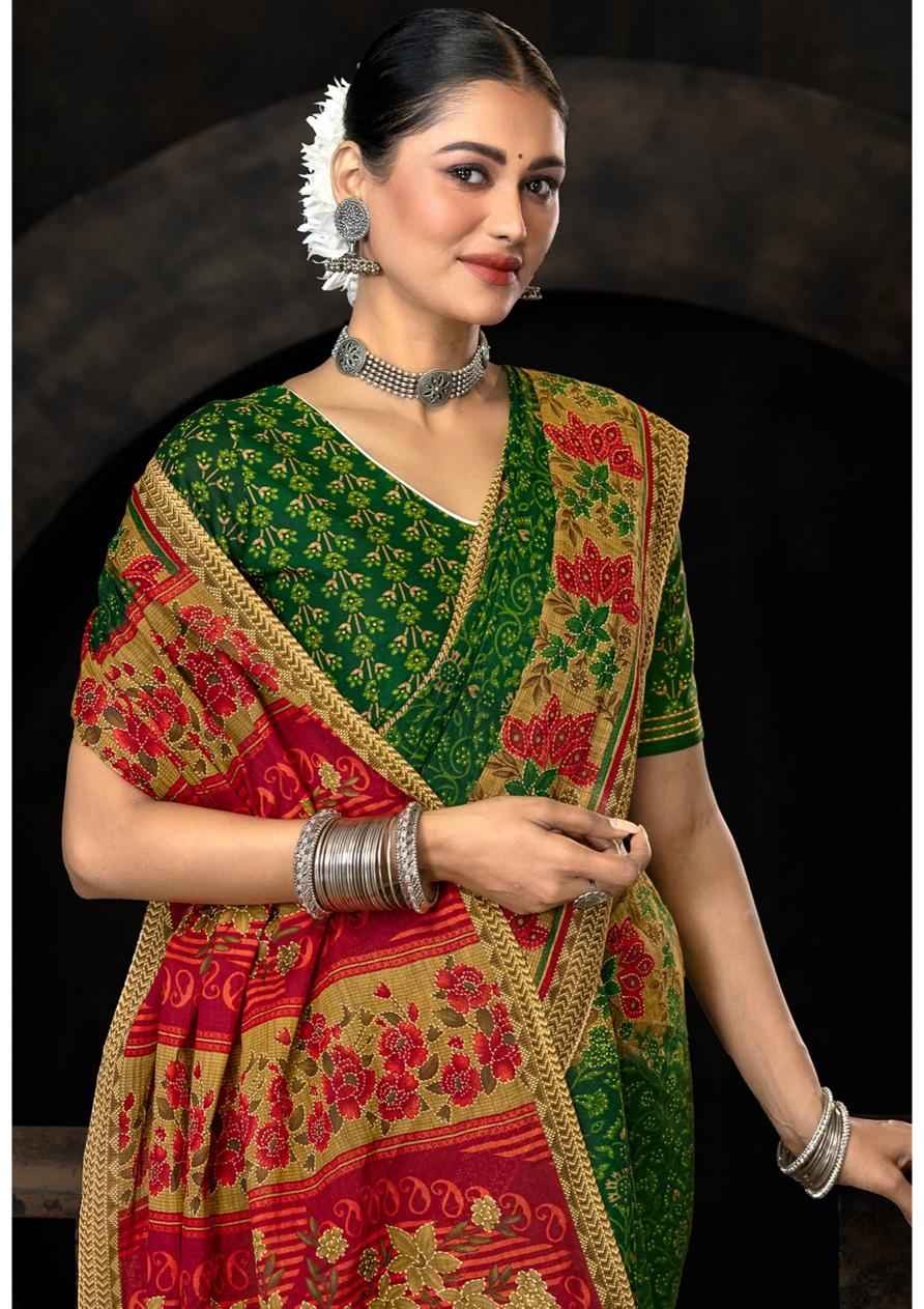 Deeptex Prints Prime Time Vol 15 Wholesale Pure Cotton Printed Sarees ( 10 Pcs Catalogue )